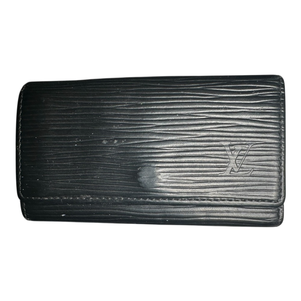Louis Vuitton Black Epi Trifold Keyholder Wallet 4 Hook
Genuine Leather Vintage